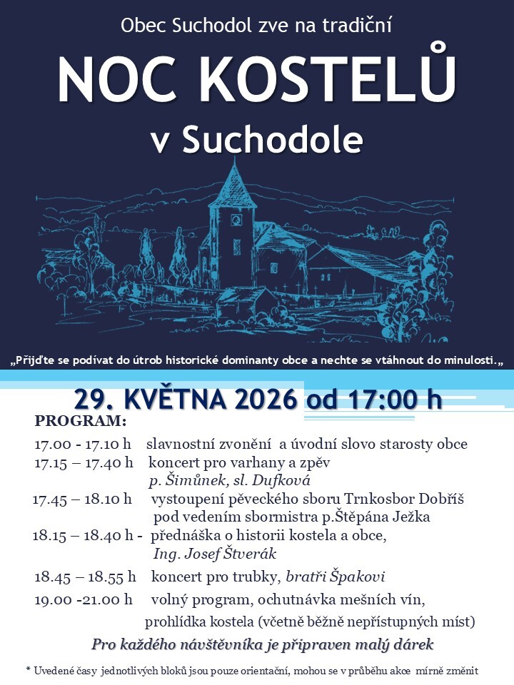 Noc kostelů 29.5.2026 
