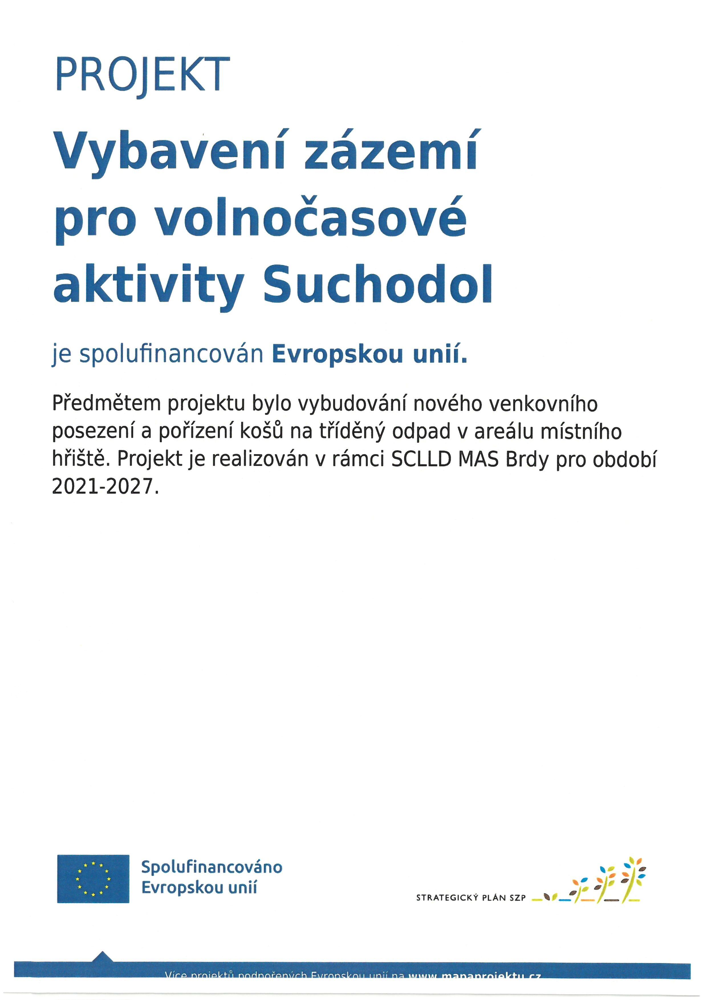 Vybavení zázemí pro volnočasové aktivity 
