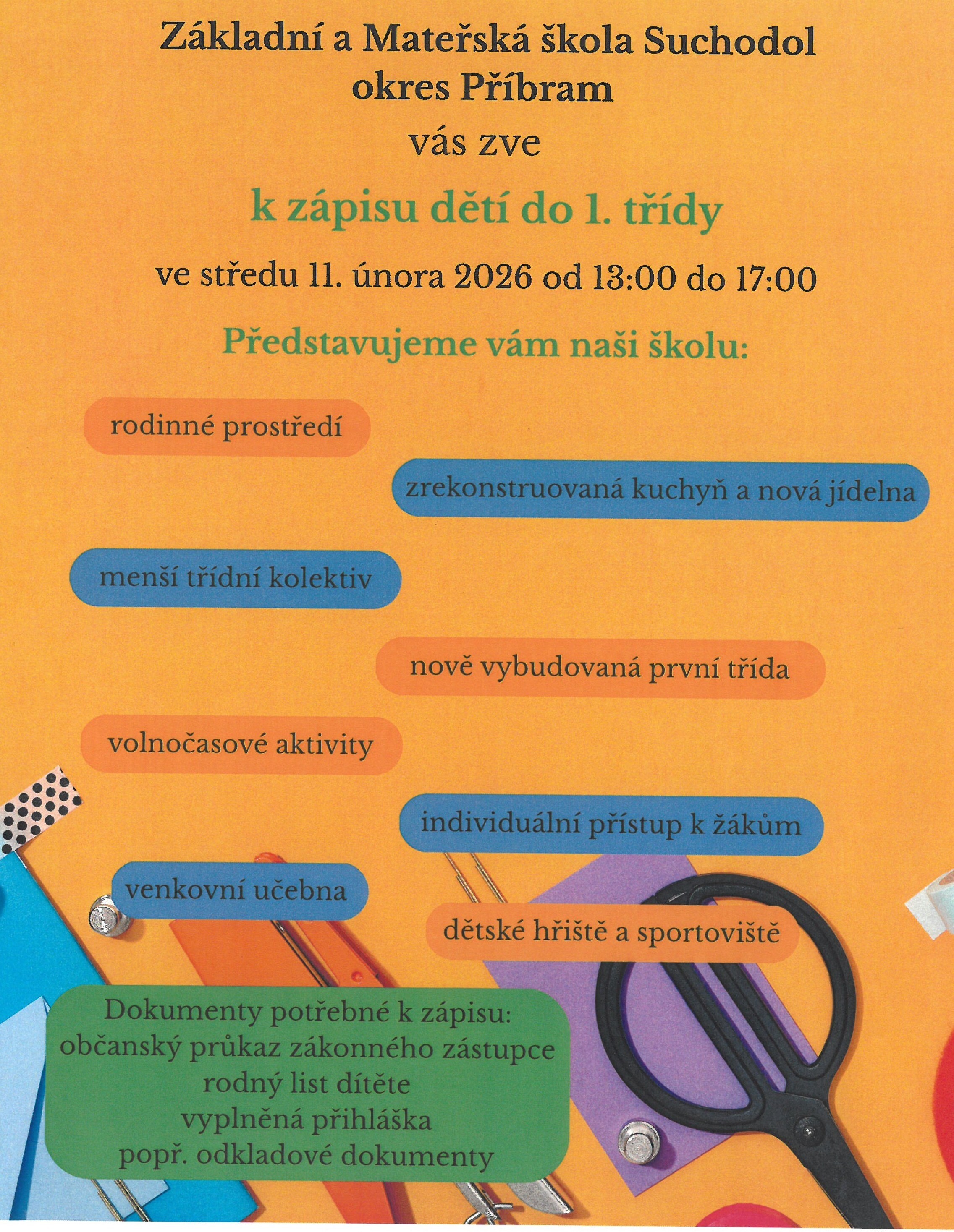 Zápis dětí do 1. třídy