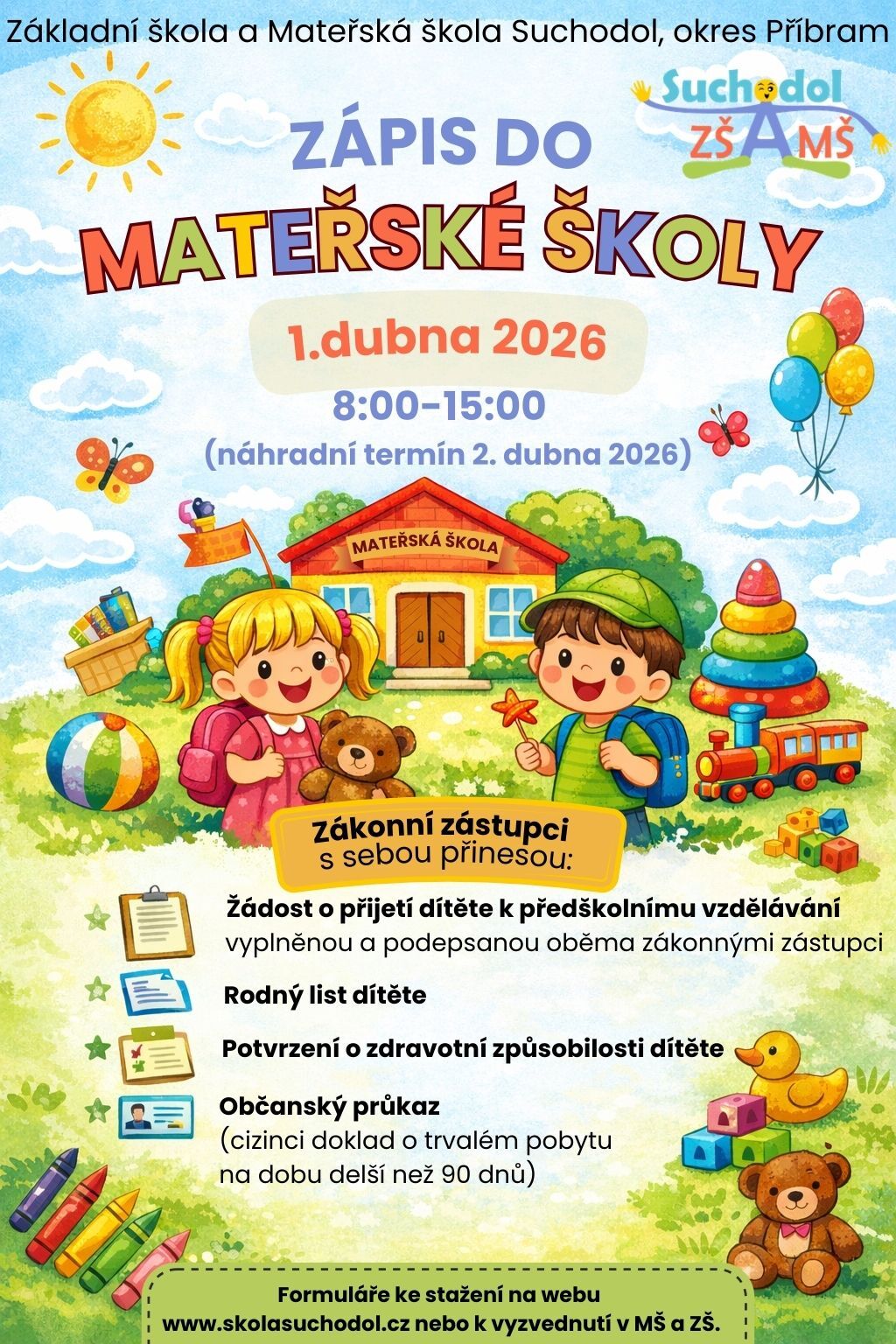 Zápis do MŠ Suchodol 